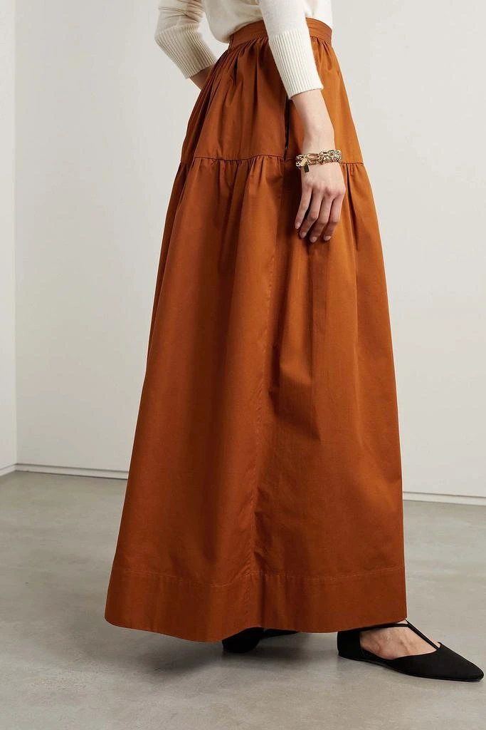 CO Tiered cotton-poplin maxi skirt 3