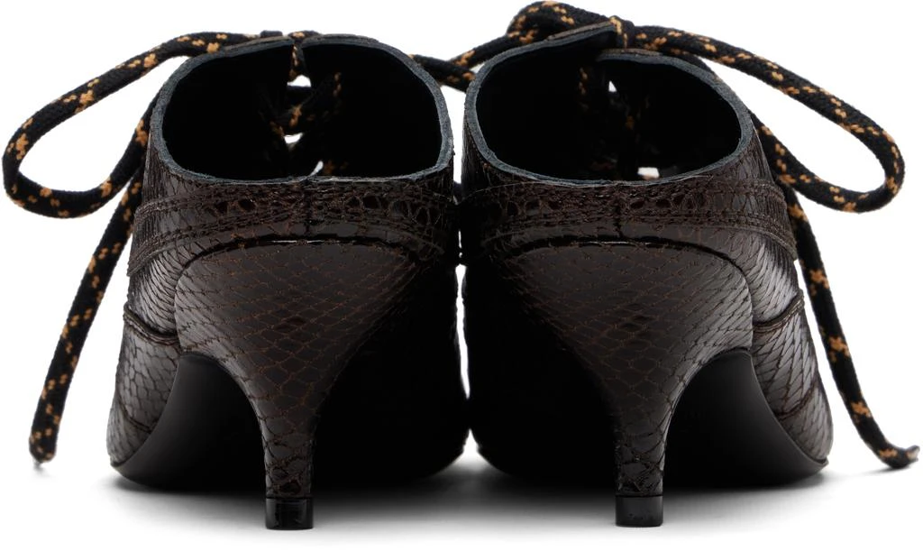 Dries Van Noten Brown Sneaker Mule Heels 2