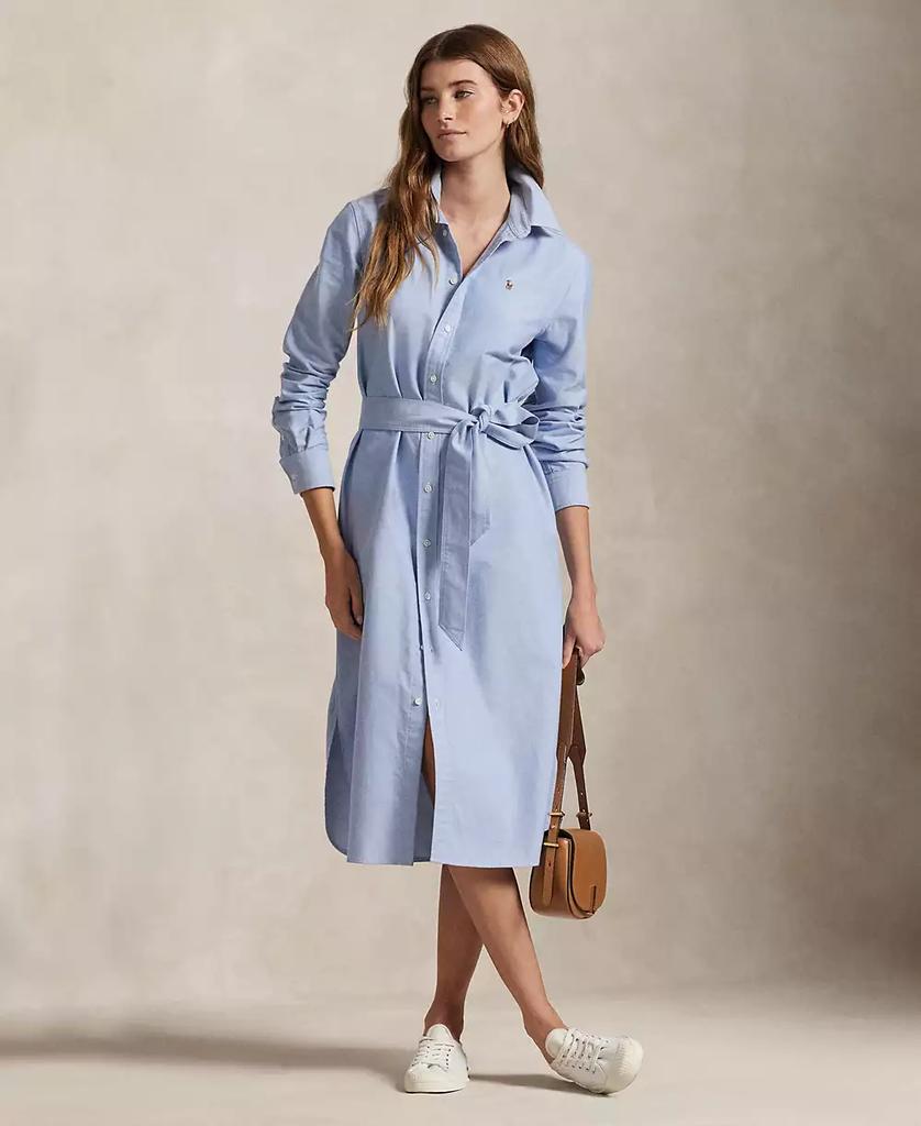 Ralph Lauren Women's Belted Cotton Oxford Shirtdress