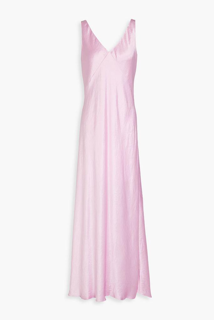 Vince Crinkled-satin maxi dress