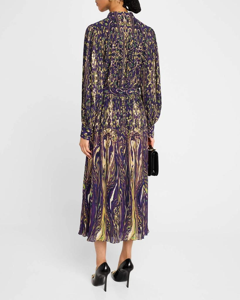 Elie Tahari The Almada Abstract-Print Midi Shirtdress 3