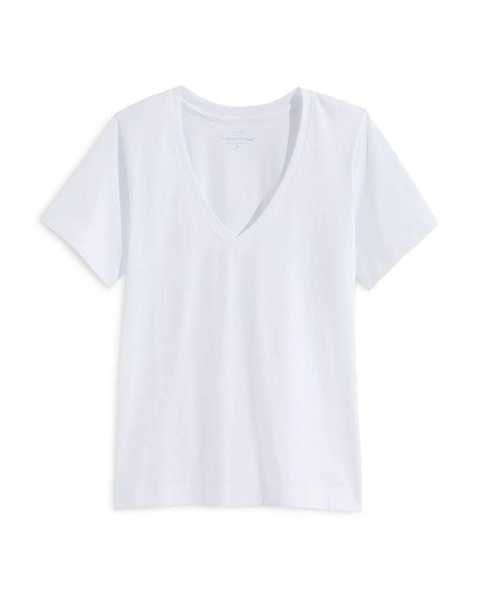 Vineyard Vines Striped V Neck Cotton Tee 11