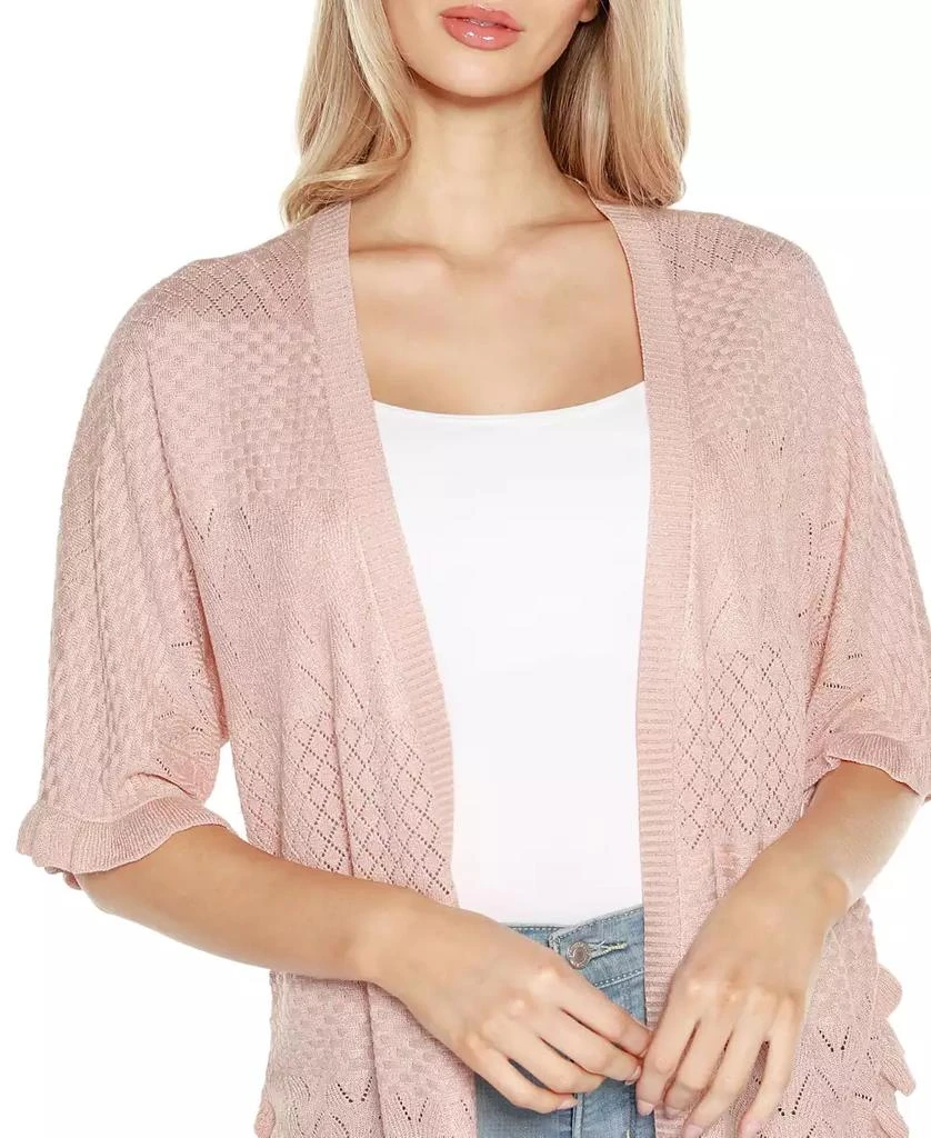 Belldini Women's Ruffled Shirttail Hem Cardigan 7