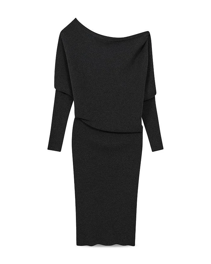 lace up knit sweater dress Plus Size Striped Lace-Up Sweater Dress main image 1