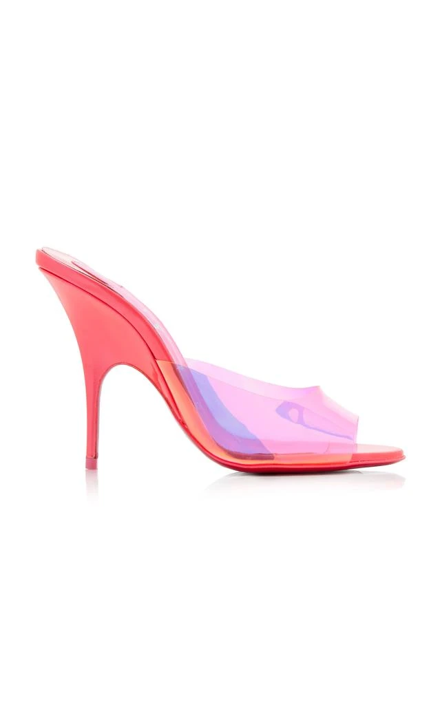 Christian Louboutin Christian Louboutin - Just Arch 100mm Patent Leather and PVC Sandals - Pink - IT 39 - Moda Operandi 1