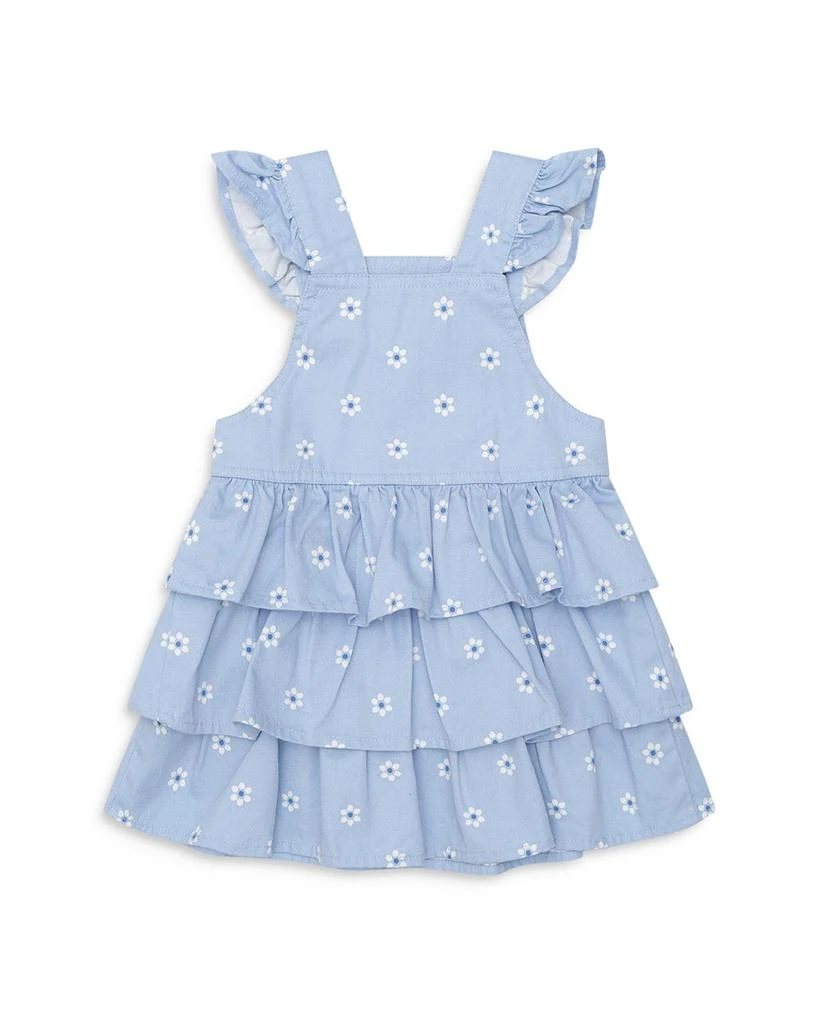 Huxbaby Girls' Ditsy Floral Chambray Tiered Overall Dress - Baby 3