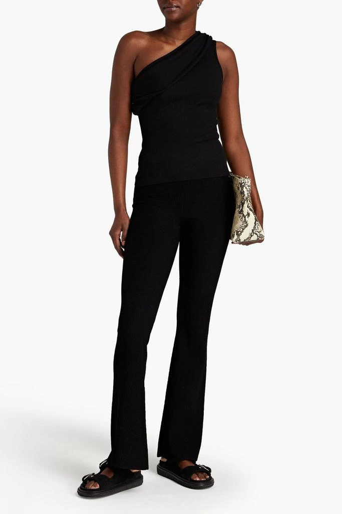 The Range One-shoulder ribbed TENCEL™ Lyocell-blend jersey top 2