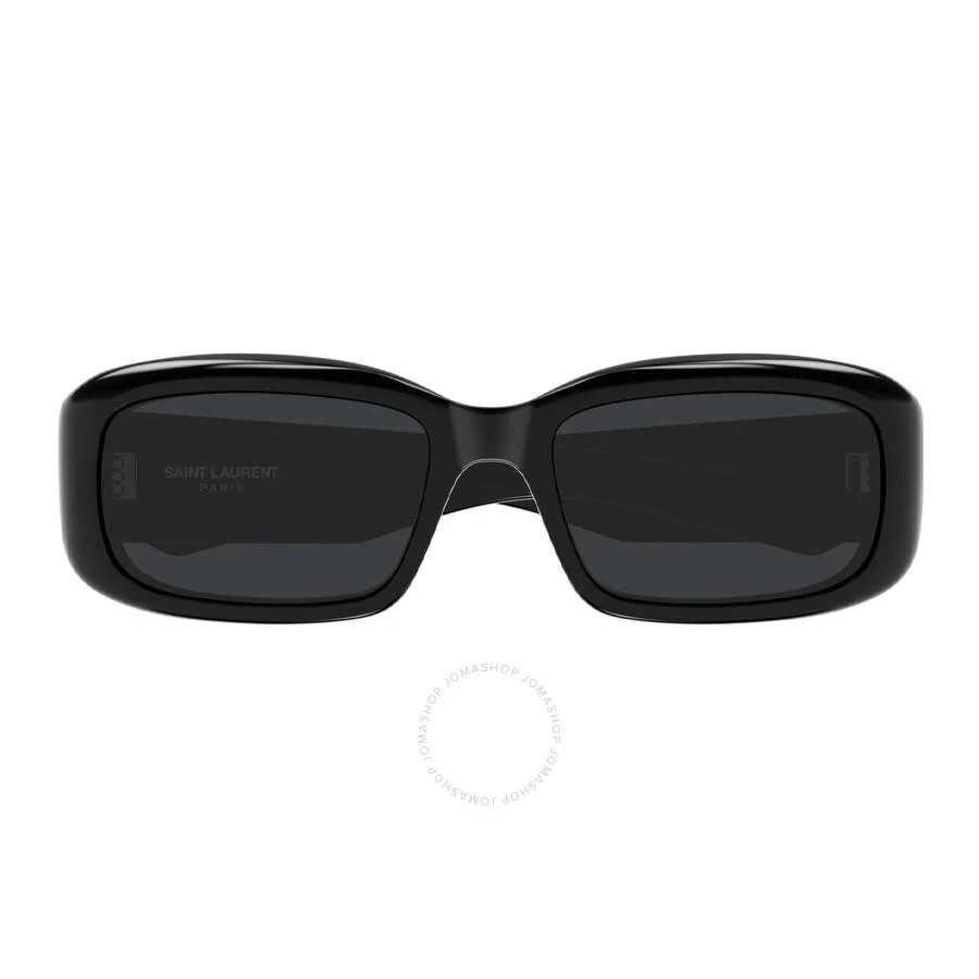 Yves Saint Laurent Black Rectangular Unisex Sunglasses SL 809 001 55 2