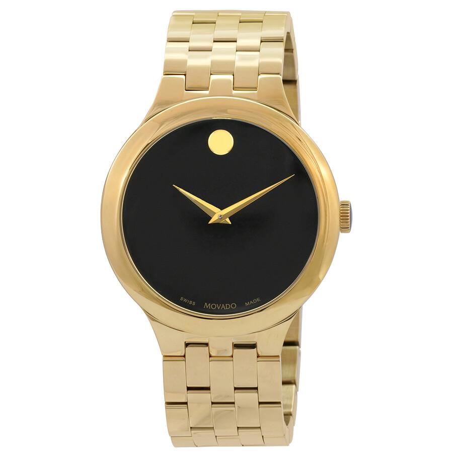 Movado Open Box - Movado Veturi Quartz Black Museum Dial Unisex Watch 0607417