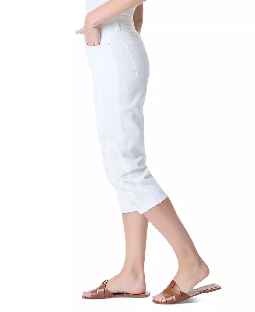 Gloria Vanderbilt Women's Amanda Embroidered Capri Jeans