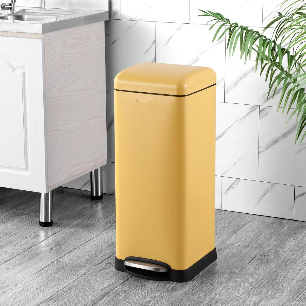 happimess Betty Retro 8-Gallon Step-Open Trash Can (20 liners Included) 1