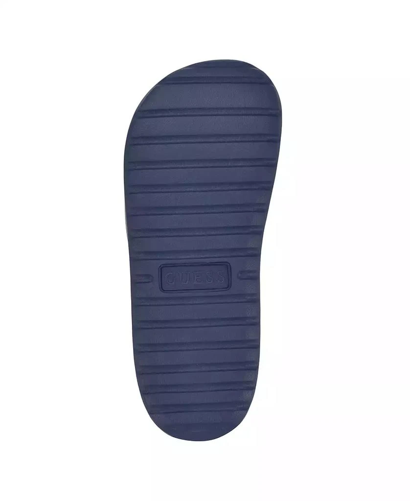 GUESS Men's Marith Branded Elevated Pool Slides 5