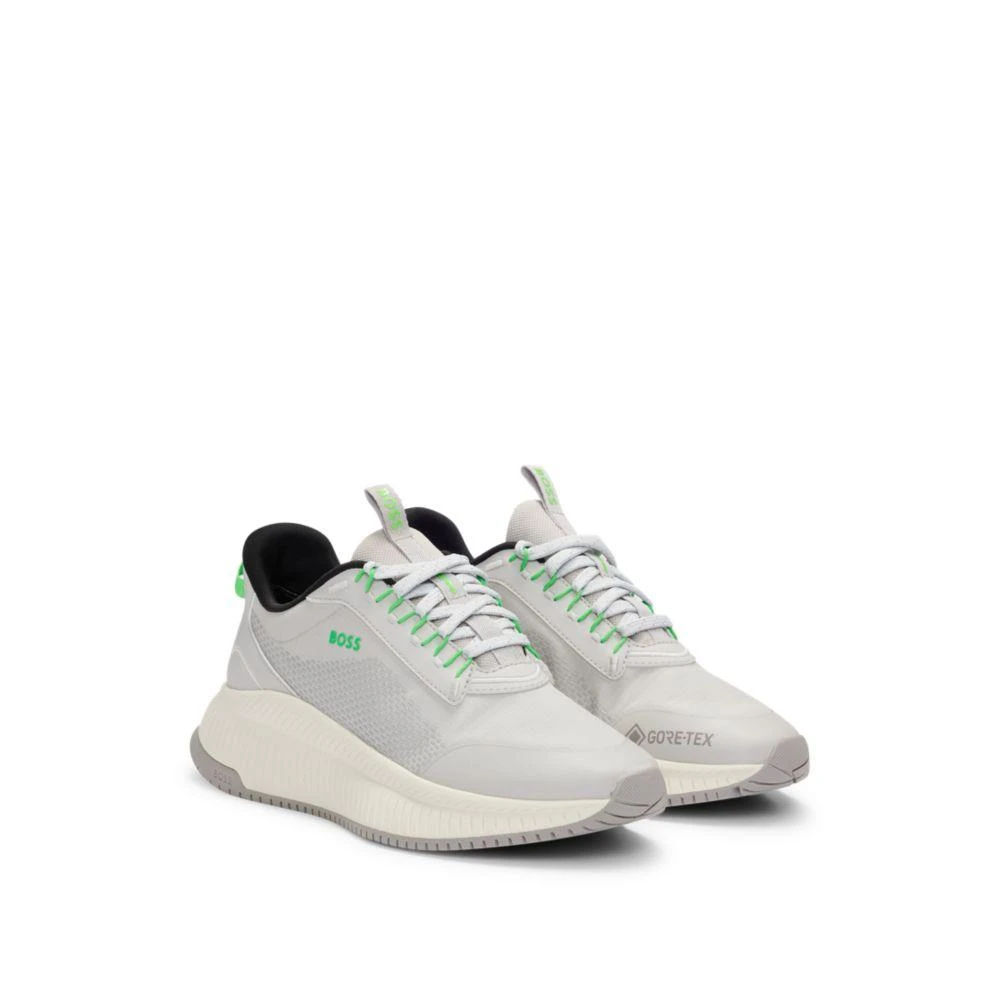 Hugo Boss TTNM EVO mixed-material GORE-TEX trainers with ridged sole 1