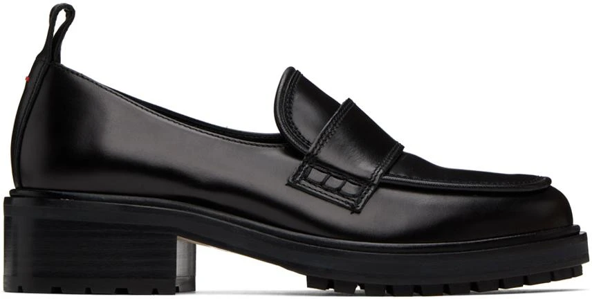 AEYDE Black Ruth Loafers 1