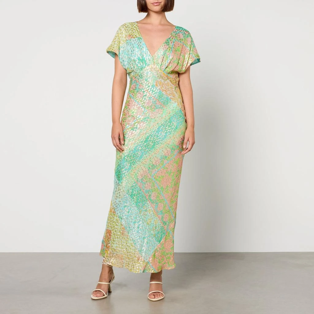 Never Fully Dressed Never Fully Dressed Elodie Satin-Jacquard Dress 1