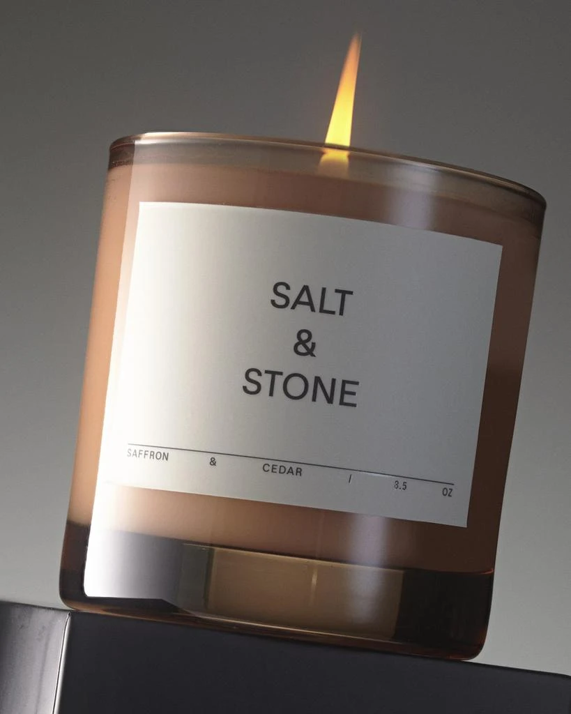 Salt & Stone Saffron & Cedar Candle 4