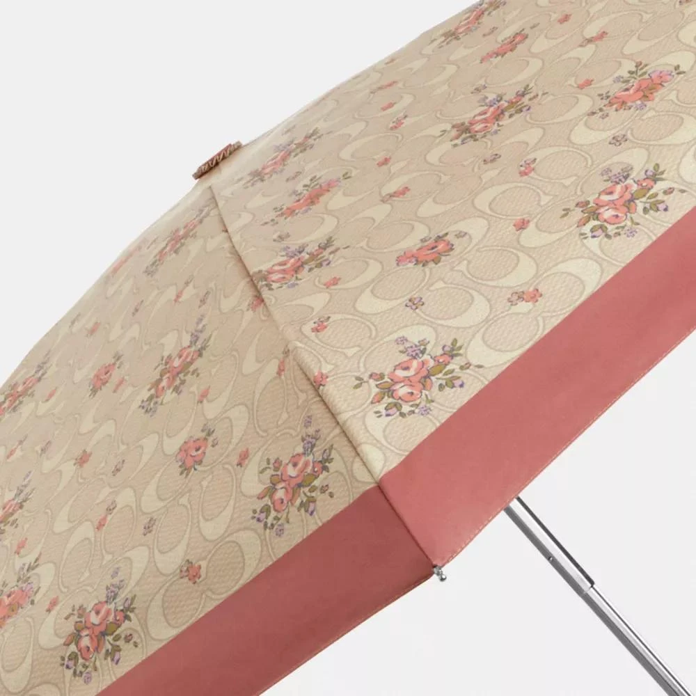 Coach Uv Protection Mini Umbrella With Floral Print 2