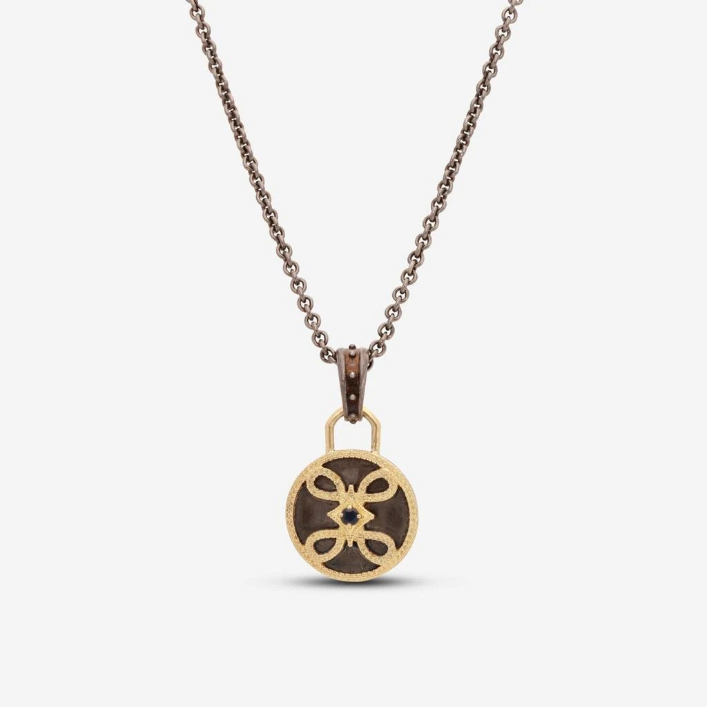 Armenta Armenta 18K Yellow Gold & Grey Sterling Silver Unisex Necklace 19672 1