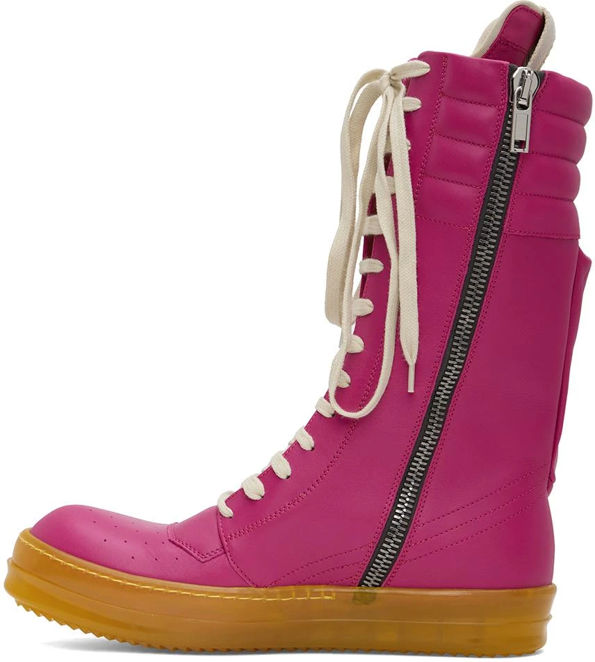 Rick Owens Pink Cargobasket Sneakers 3