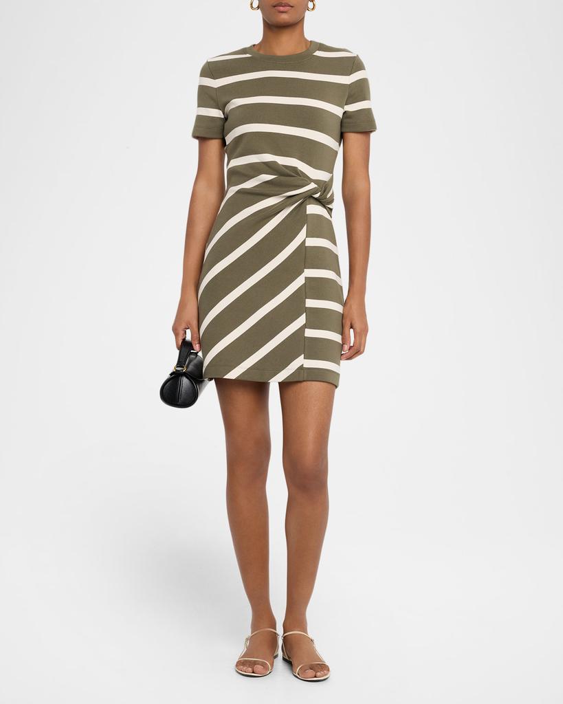Tanya Taylor Cody Stripe Short-Sleeve T-Shirt Dress