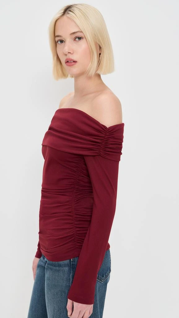 Susana Monaco Off The Shoulder Gathered Top 3
