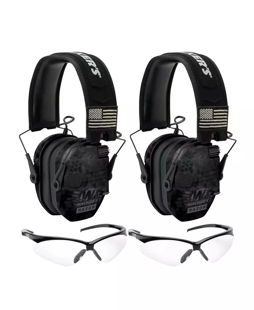 Walkers Walker
s Razor Slim Electronic Earmuff (Kryptek Camo) and Glasses (2-Pack)