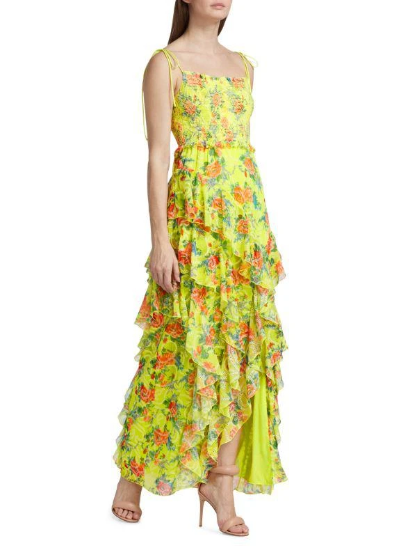 Alice + Olivia Jocelyn Tiered Ruffle Maxi Dress 3