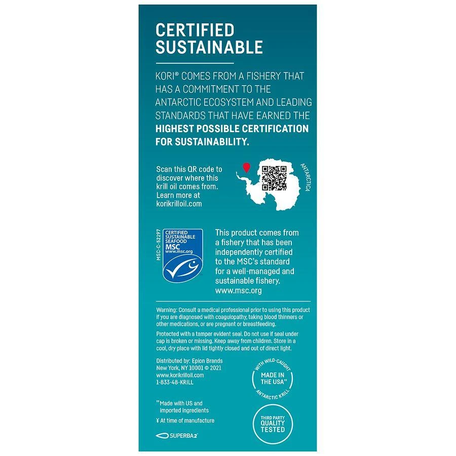 Kori Pure Antarctic Krill Oil Multi-Benefit Omega-3 1200mg Softgels 9