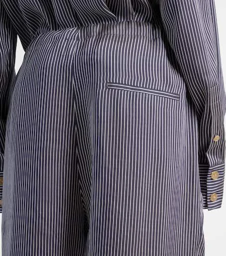 Khaite Trenton striped straight pants 5