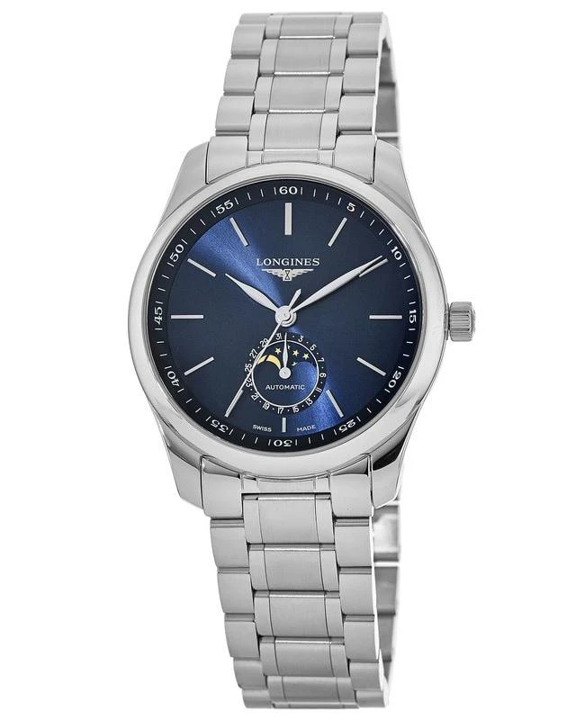 Longines Longines Master Collection Blue Dial Moon Phase Stainless Steel Men's Watch L2.909.4.92.6 1