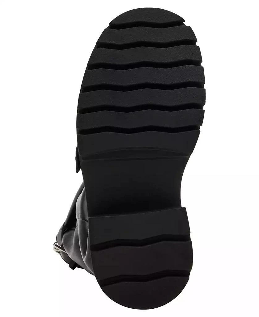 Madden Girl Women
s Restore Knee-High Slouchy Lug-Sole Moto Boots, Regular 
Wide Calf 5