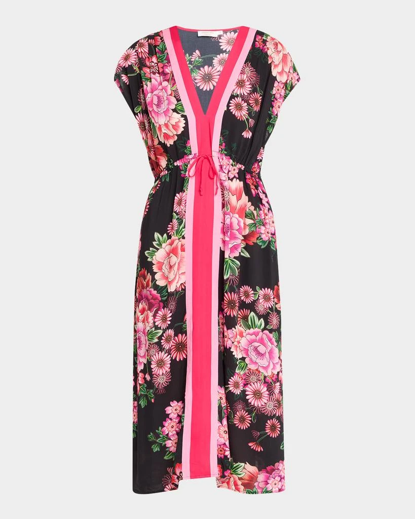 Johnny Was V-Neck Kaftan Dress 1