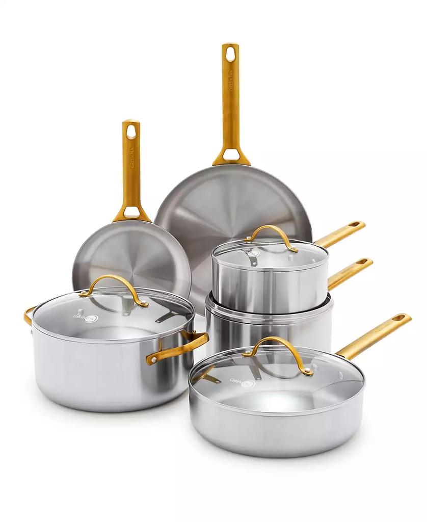 Greenpan Reserve Stainless Steel 10-Piece Cookware Set