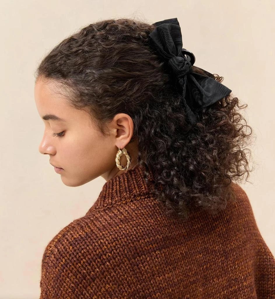 Loeffler Randall Anika Bow Claw Clip In Black 4
