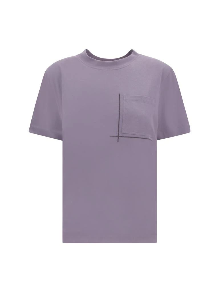 Brunello Cucinelli T-shirt With Embellishments 1