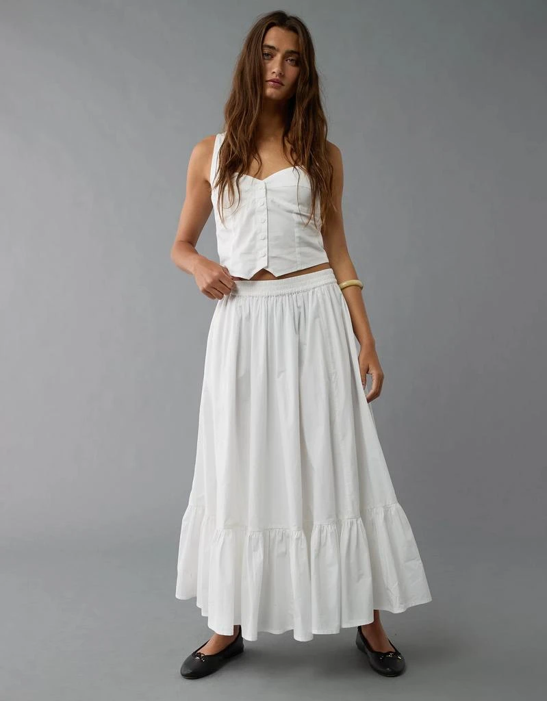 AE AE High-Waisted Ruffle Maxi Skirt 1