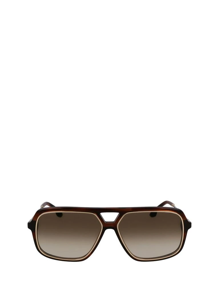 Victoria Beckham Victoria Beckham Double Bridge Aviator Frame Sunglasses 1