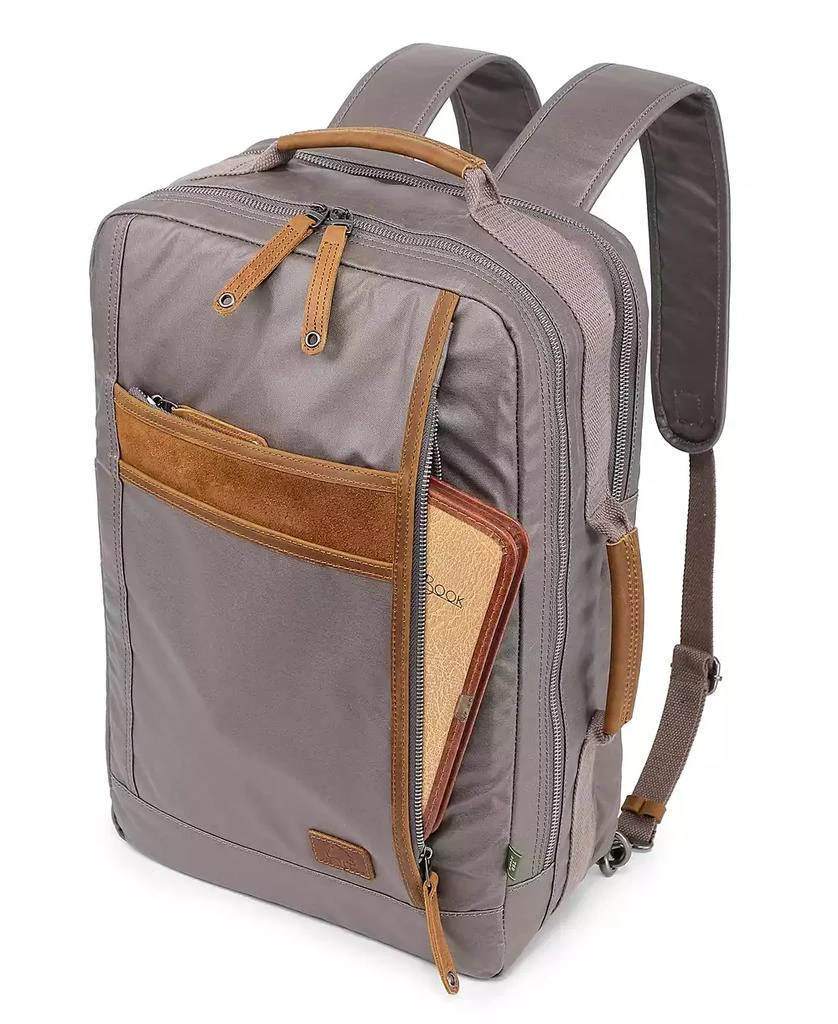 TSD BRAND Madrone Coated Canvas Backpack 6