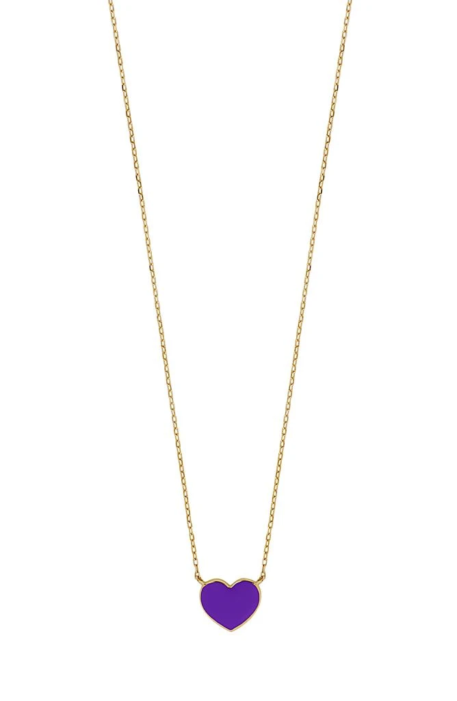 Bony Levy BLG 14K Gold Enamel Heart Pendant Necklace 1
