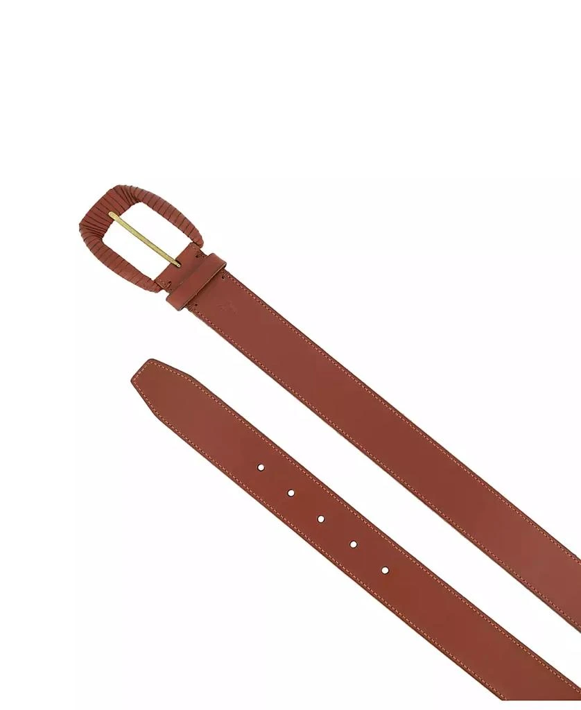 Frye Women's 35mm Wrapped Buckle Leather Belt 2
