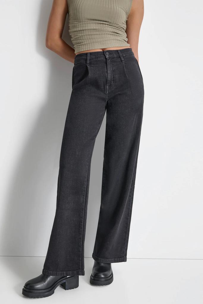 DKNY FRONT PLEAT WIDE LEG TROUSER