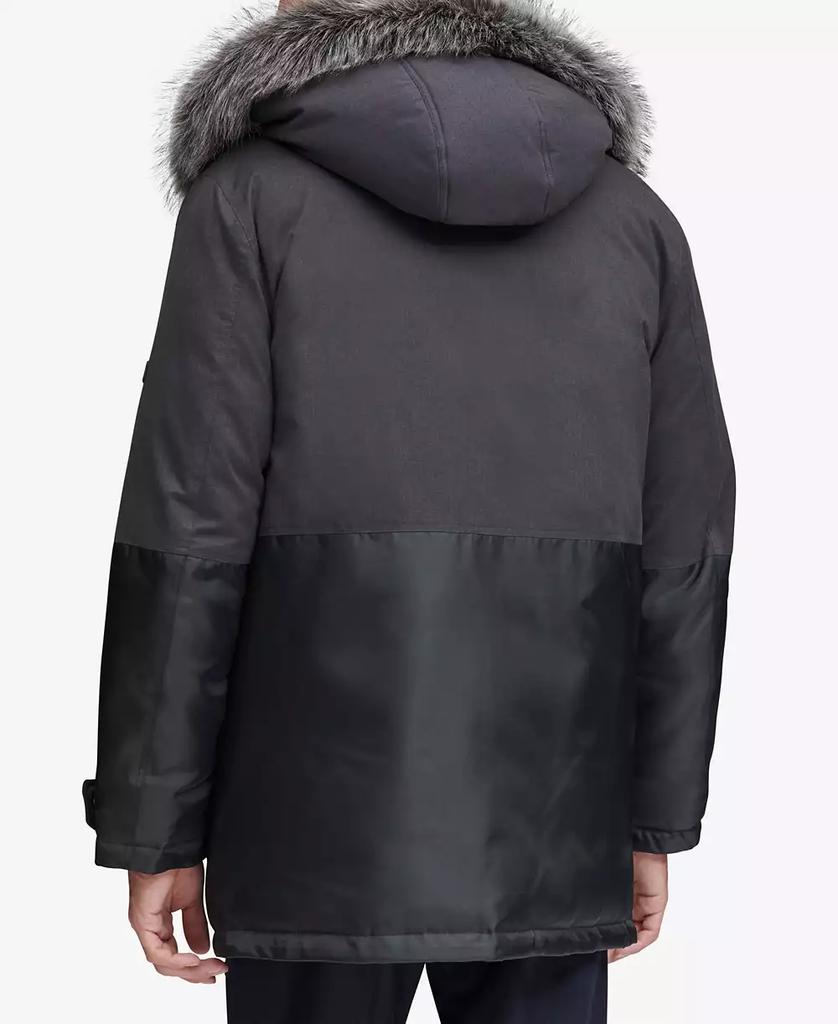 Marc New York by Andrew Marc Men's Mixed-Media Parka with Removable Hood