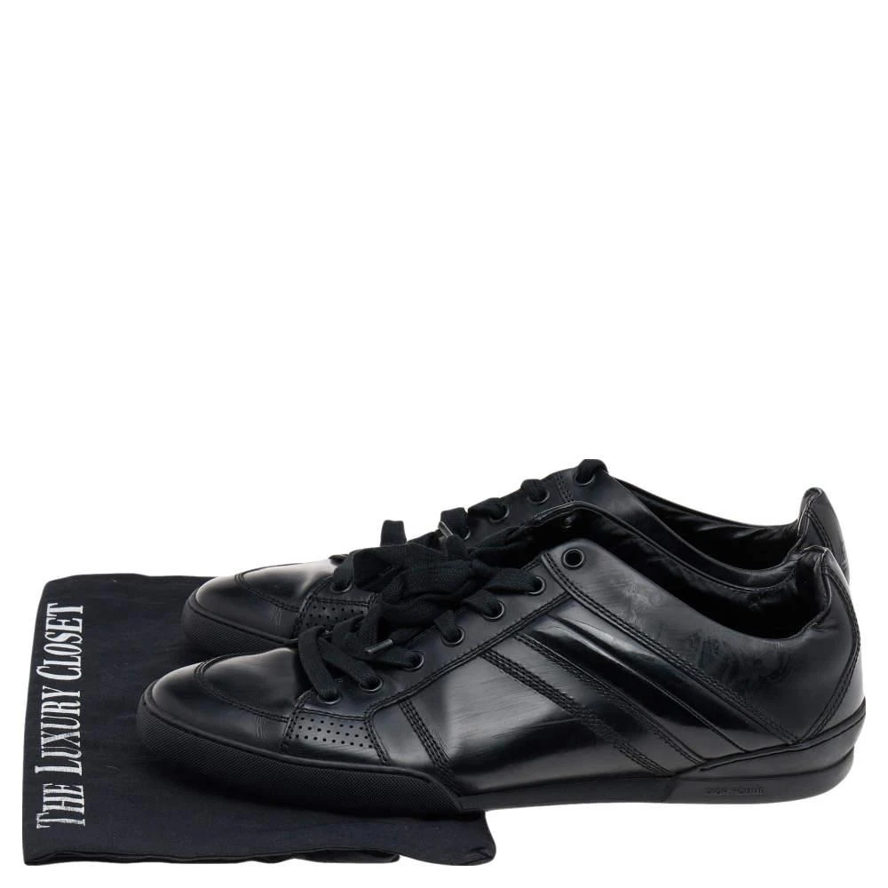 Dior Dior Homme Black Patent and Leather Low Top Sneakers Size 39.5 8