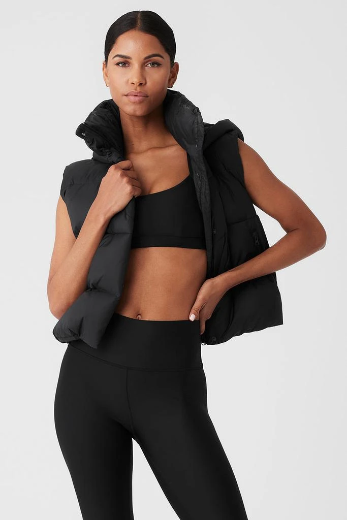 Alo Yoga Gold Rush Puffer Vest - Black 1