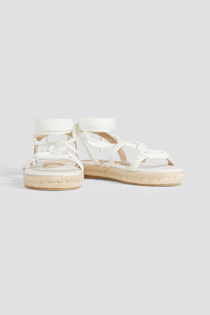 Stuart Weitzman Altdup canvas espadrille sandals