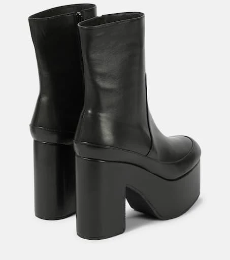 Dries Van Noten Leather platform ankle boots 3