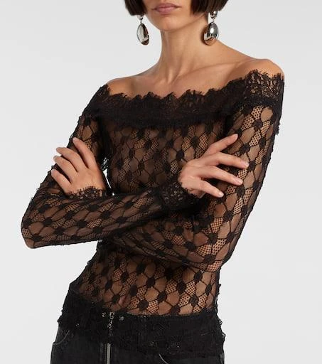 Isabel Marant Marlene off-shoulder lace top 5