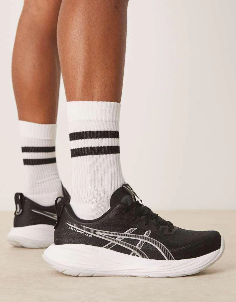 Asics Asics Gel-Cumulus 27 running trainers in black and  display picture 1