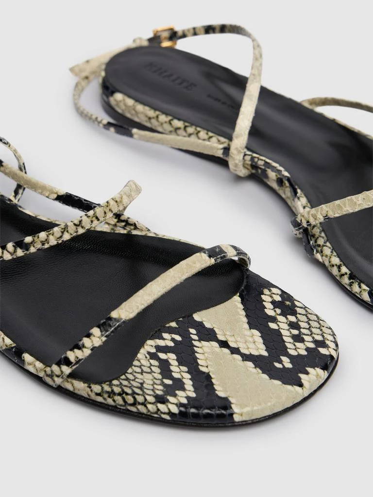 Khaite Loop Python Print Flat Sandals 3