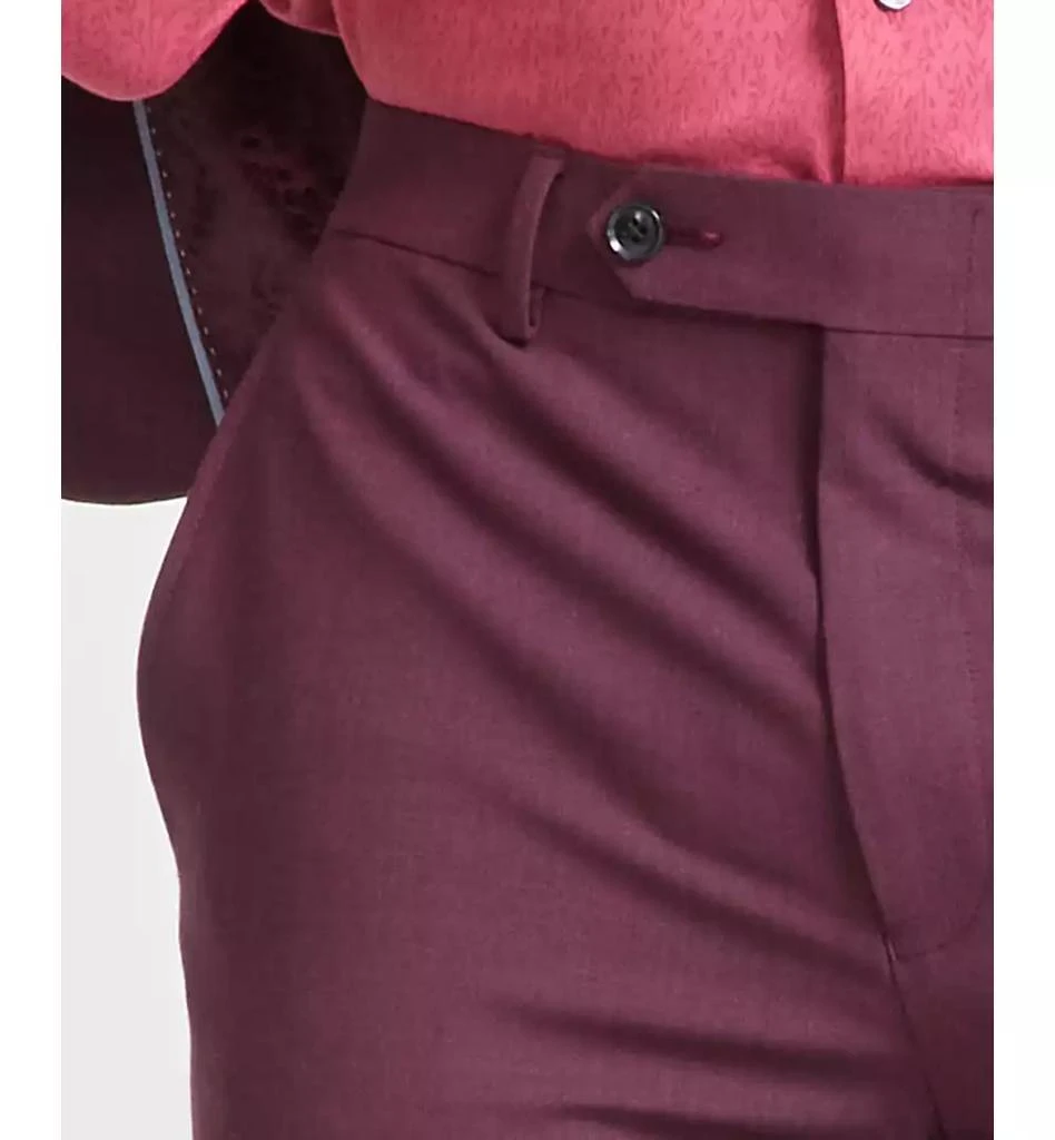 Bar III Men's Skinny-Fit Burgundy Wool Blend Suit Pants, Created for Macy's 5